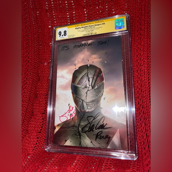 MIGHTY MORPHIN POWER RANGERS CGC SS #50 Lee "Virgin" Variant Double Signed - Picture 2 of 6